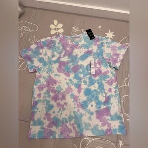 Original Use Pastel Tie-Dye Tee in Purple and Blue